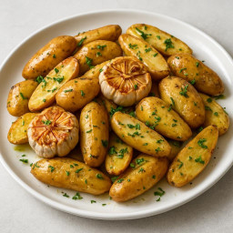 Side Dish: United States – Roasted Garlic and Rosemary Fingerling Potatoes
