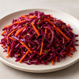 Salad: United States – Southern – Tangy Red Cabbage Vinegar Slaw