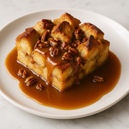 Dessert: United States – Louisiana – Bread Pudding with Whiskey Caramel Sauce